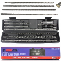 Sada vrtáků SDS+ do betonu (5–20 mm), 11dílná – MAR-POL M23580