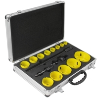 Sada BI-METAL korunkových vrtáků 19–76 mm – 17 dílů – MAR-POL M22575