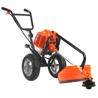 Benzínový křovinořez na kolečkách pro svahy a nerovnosti – DEMON M83107