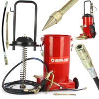 Pedálová vysokotlaká maznice s membránovým systémem, 15 l, 35 MPa, hadice 4 m – MAR-POL M78071