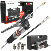 Páková maznice s hliníkovou hlavou, ohebnou hadicí a kufříkem, objem 800 ml – MAR-POL M78046