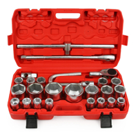 Profesionální tanková gola – sada 6hranných nástrčných klíčů, 3/4″ a 1″ (21–65 mm) – MAR-POL M58254