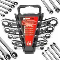 Sada oboustranných ráčnových klíčů, 5 dílů (6–22 mm) – MAR-POL M58600