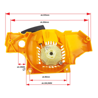 Ruční startér určený pro řetězové pily Partner 350 až 422 – MAR-POL M83145
