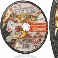 Řezný kotouč na železo, 230 × 1,9 × 22,2 mm – MAR-POL Rapid M08255