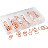 Sada měděných těsnicích podložek, 110 dílů – MAR-POL M66455