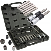 Sada 22 speciálních klíčů na demontáž alternátorů Bosch a Magneti Marelli – GEKO G02781