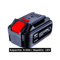 Náhradní Li-Ion baterie 18V, 4,0 Ah pro nářadí GRAPHITE Energy+ 58G004