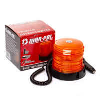 Oranžový LED výstražný maják s magnetem, 30× LED, 6 W – MAR-POL M82711