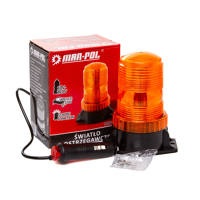 Oranžový LED výstražný maják s magnetem, 30× LED, 15 W – MAR-POL M82713