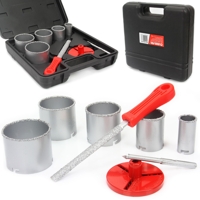 Sada korunkových wolframových vrtáků a pilník – MAR-POL M22578