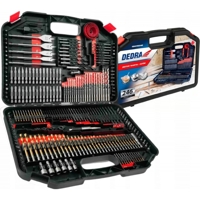Praktická sada vrtáků a bitů v kufříku, 246dílná – Dedra 18A11S246