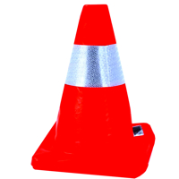 Gumový výstražný silniční kužel 50 cm MAR-POL – M02027