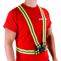 Zelené reflexní univerzálně nastavitelné popruhy (kšandy) MAR-POL – M02010