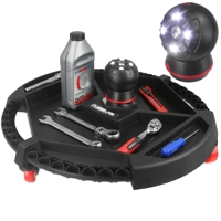 Mobilní stojan na nářadí s LED světlem a kolečky MAR-POL – M80199