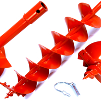 Vrták do země dvojitá spirála Ø 150 × 800 mm pro motorový zemní vrták – DEMON M83163