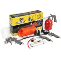 Pneumatické nářadí ke kompresoru – 18dílná sada HURAGAN M90350