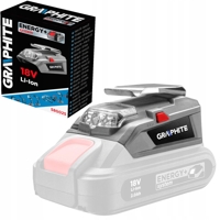 LED svítilna s USB nabíjecím adaptérem – GRAPHITE Energy+ 58G025