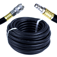 Gumová hadice na stlačený vzduch s rychlospojkami, 15 m – MAR-POL M82106