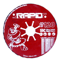 Brusný fibrový vláknitý kotouč 125 mm, zrnitost 120 Rapid M08324
