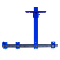 Truhlářská šablona s ocelovou lištou a posuvnými značkami 25 cm – MAR-POL M15260