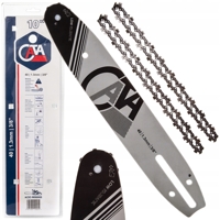 Vodicí lišta pro motorovou pilu + 2x řetěz 10″ (40 článků, 3/8″, 1.3 mm) – CATA M86666