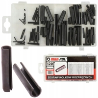 Kompletní sada pružných čepů z pružinové oceli, 120 ks – MAR-POL M66484