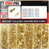 Sada automobilových kabelových konektorů 600 ks MAR-POL M66510