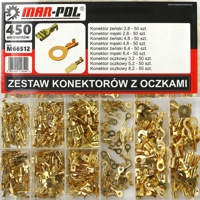 Sada automobilových kabelových konektorů, 450 kusů – MAR-POL M66512