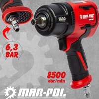 Kompaktní pneumatický rázový utahovák 1/2'' – MAR-POL TH COMPACT, 1800 Nm, M80506