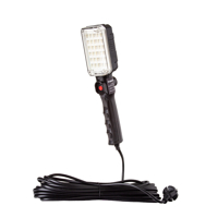 LED pracovní svítilna 230 V – 25 LED, s magnetem a háčkem pro zavěšení – MAR-POL M82735