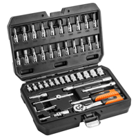 Gola sada 1/4&#039;&#039; CrV, Sada nástrčných klíčů 46 dílná sada NEO Tools NEO 08-660...