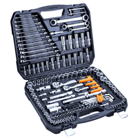 Neo Tools Gola sada, Sada nástrčných klíčů 1/4&#039;, 1/2&#039;, 3/8 &#039; 156 dílná profi s...