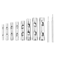 Trubkové klíče 6-22 mm 1/4&#039;&#039;, 10 dílná sada Top Tools 35D193