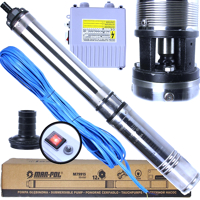 Hlubinné čerpadlo do studny 4QJD 900 W + CONTROL BOX Mar-Pol M79915