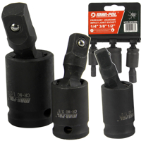 Sada rázových kovaných kloubů 1/4&#039;&#039;, 3/8&#039;&#039;, 1/2&#039;&#039; (3 ks) – MAR-POL M58299