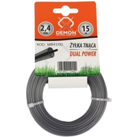 Strunová žací šňůra s ocelovým lankem uvnitř, 2,4 mm x 15 m, na křovinořezy – ...