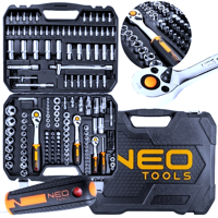 Nástrčné klíče 1/2&#039;&#039;, 3/8&#039;&#039;, 1/4&#039;&#039;, sada 182 ks NEO Tools 10-074