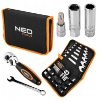 Sada nářadí na motorku - 25 ks - měkké pouzdro NEO Tools 10-500
