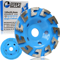 Brusný diamantový segmentový kotouč na beton 125 mm × 22,2 mm – RIPPER Single-...