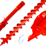 Náhradní dvojitý vrták Ø 60 × 800 mm k zemnímu vrtáku – DEMON M83160