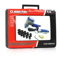 Pneumatická sada – rázový utahovák a ráčna 1/2'' – MAR-POL M80550