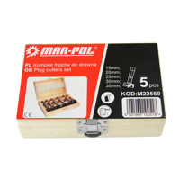 Sada sukovníkových (Forstnerových) vrtáků do dřeva – 5 ks (15–35 mm) – MAR-POL M22560
