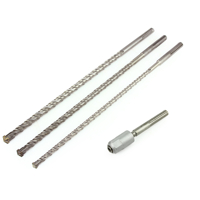Sada dlouhých tyčových vrtáků SDS MAX (16, 20, 22 mm × 600 mm) + adaptér – MAR-POL M23575