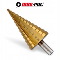 Stupňový vrták HSS s titanovým povlakem 4–39 mm – MAR-POL M22328