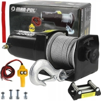 Elektrický lanový naviják 12V pro auto, tažná síla 907 kg – MAR-POL M80760