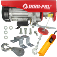 MAR-POL Elektrický lanový naviják H-YT 300/600kg 230V - M80790