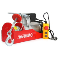 Elektrický lanový naviják MAR-POL M80793 – Tažná síla 999 kg, 12 m ocelové lano, motor 1600 W, dálkové ovládání