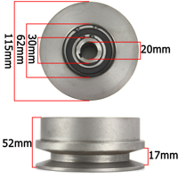 Odstředivá spojka pro spalovací motor, jedno řemenová 115 x 20 x 17 mm MAR-POL M79480