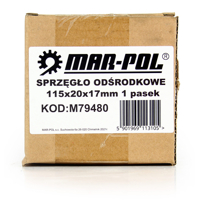 Odstředivá spojka pro spalovací motor, jedno řemenová 115 x 20 x 17 mm MAR-POL M79480